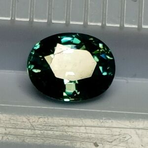 Oval Teal Zircon Gemstone 7.5x6mm